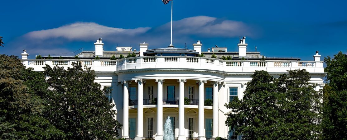 A picture of the White House.